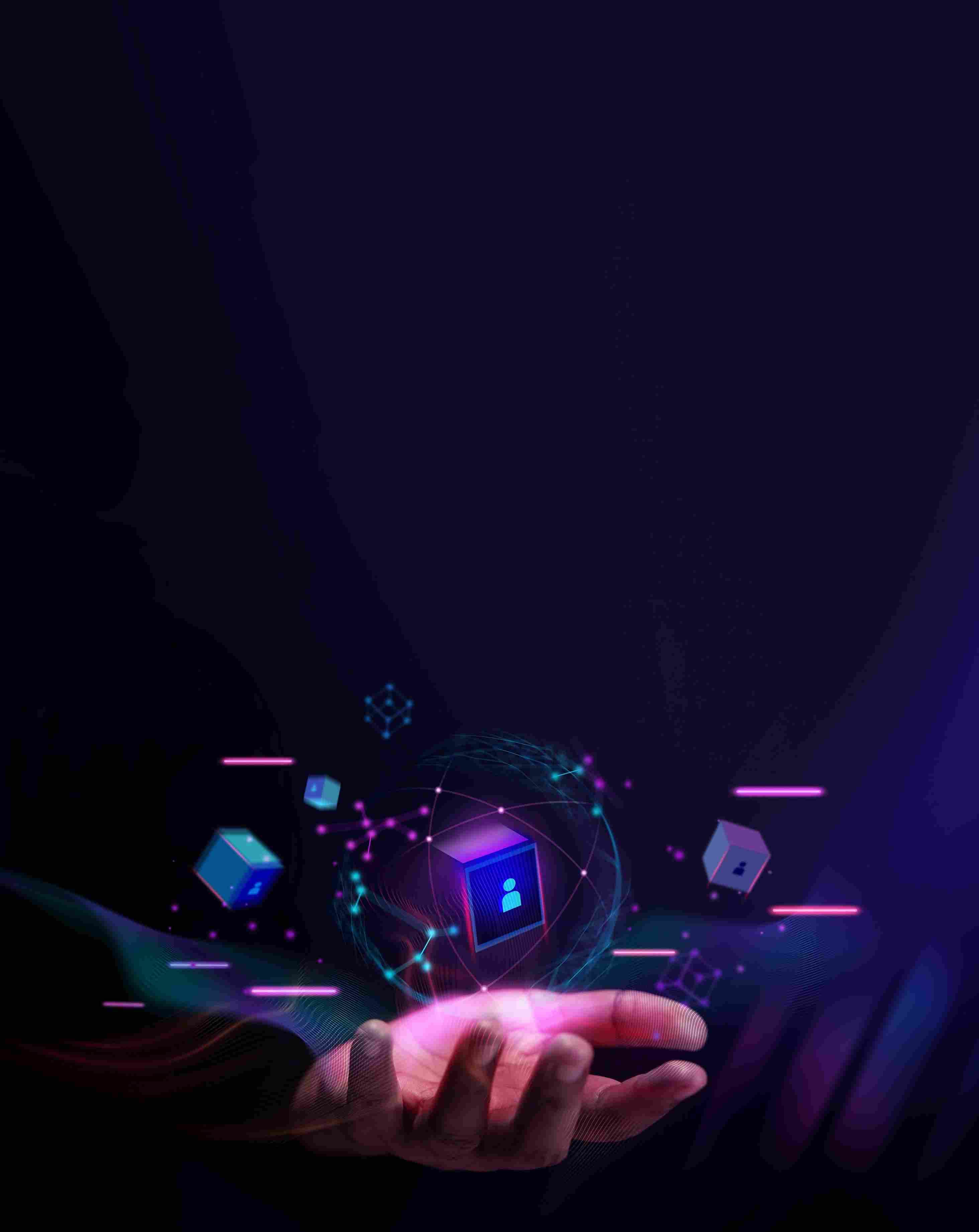 Blockchain infrastructure illustration